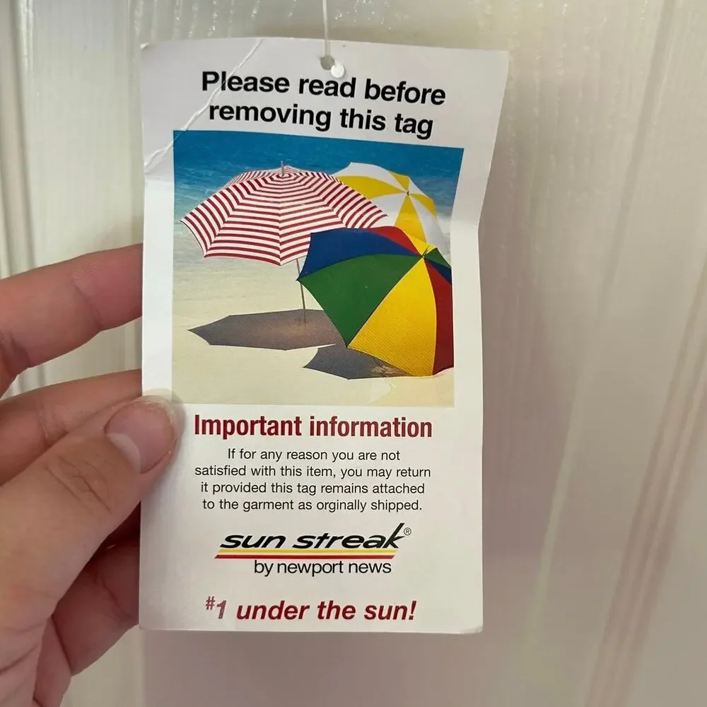 Sun Streak by Newport News NWT Bikini Top Size 12 Shimmer Summer Beach Vacation